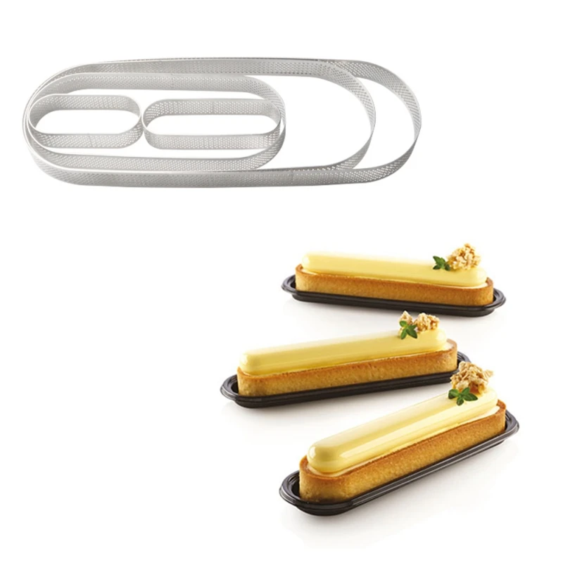 Кухонные хлебобулочные изделия из нержавеющей стали Мини Длинные овальные муссы