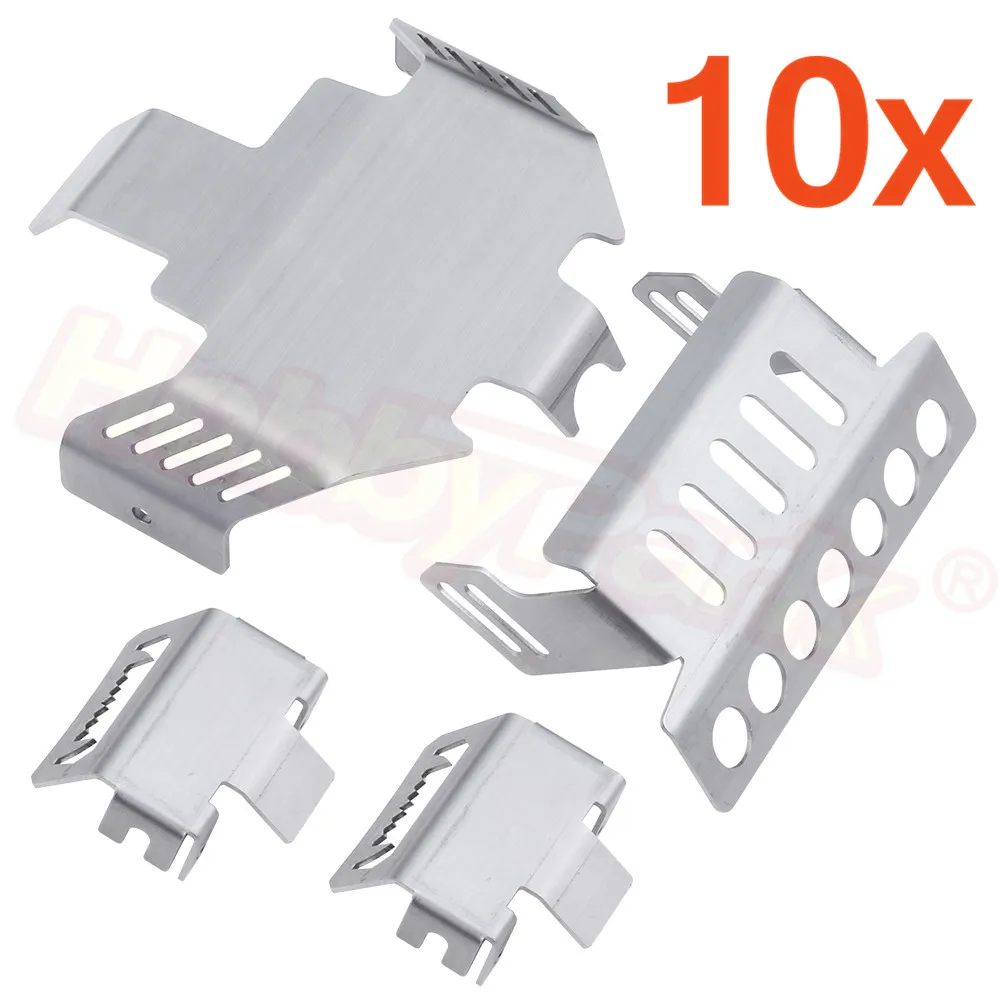 10 компл. TRX4 нержавеющая сталь ось Защитная защита противоскользящая пластина