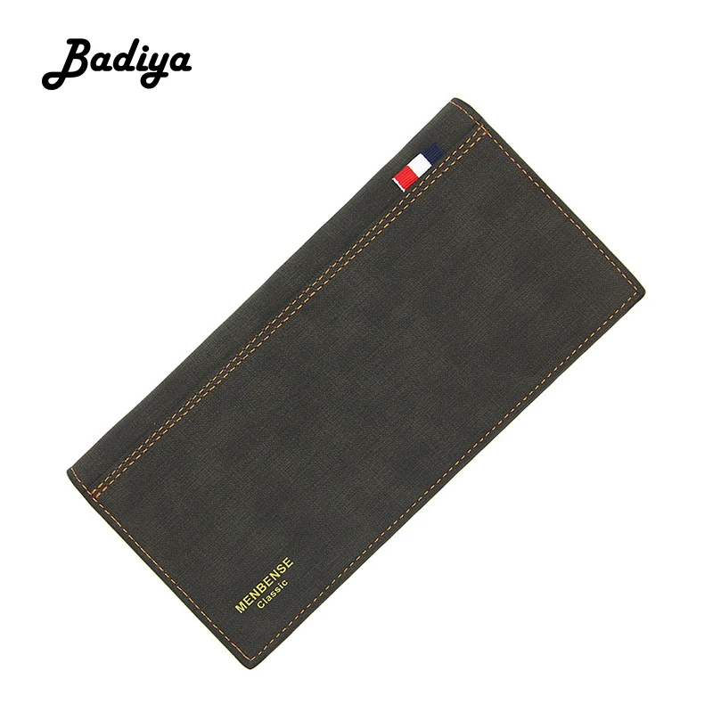 Модный мужской кошелек сплошной цвет много отделений для карт бизнес держатель