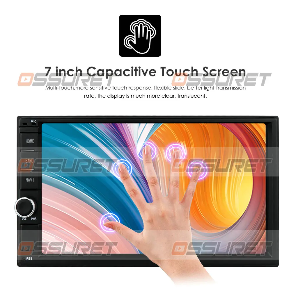 Wi Fi/4G Quad core 2 din 7 дюймов android 10 Универсальный Автомобильный плеер juke qashqai almera x trail