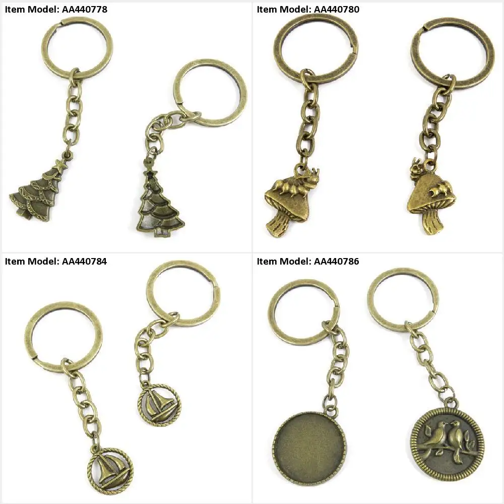 Брелок для ключей Рождественская елка гриб червь парусная лодка птицы Кабошон