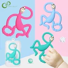 Детские игрушки, кольцо для прорезывания зубов в виде обезьяны, силиконовые жевательные зубные щетки для ухода за зубами, бусины для кормления, подарки для младенцев ZXH