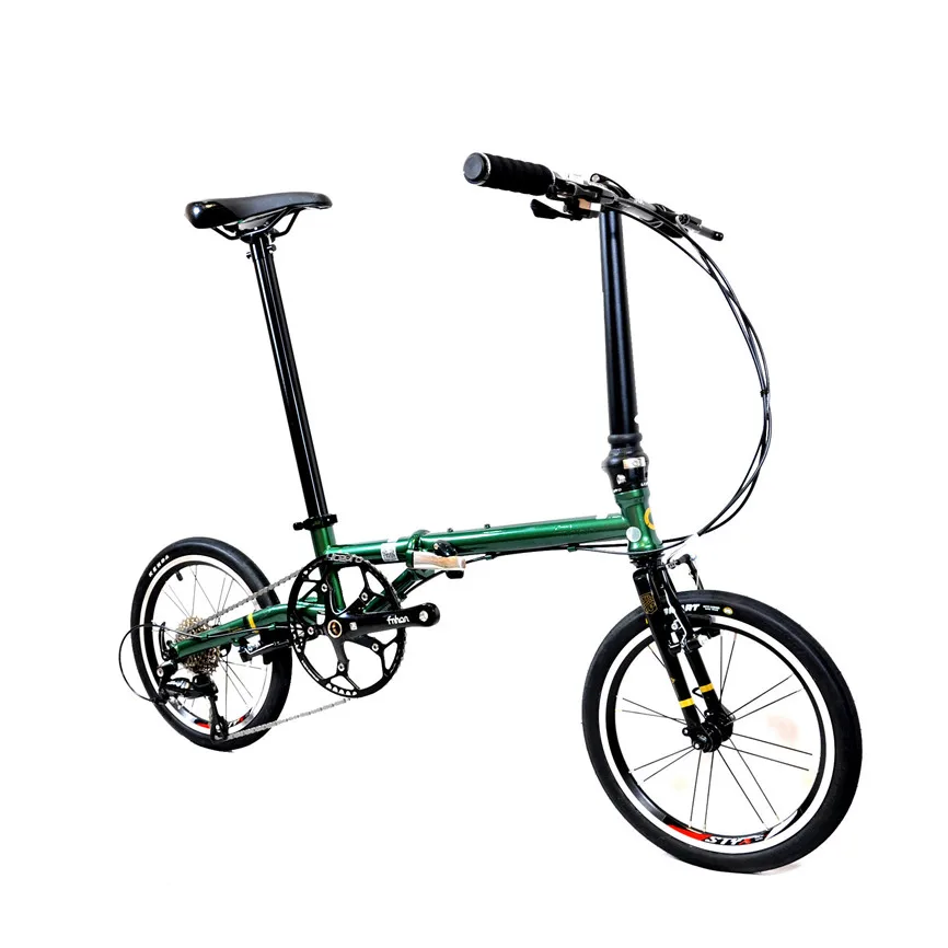 Fnhon FCG1609 складной велосипед 16 дюймов Minivelo CR-MO сталь V тормоз 9 скоростей городской Commuter велосипед для Shimano Shift ретро досуг BMX