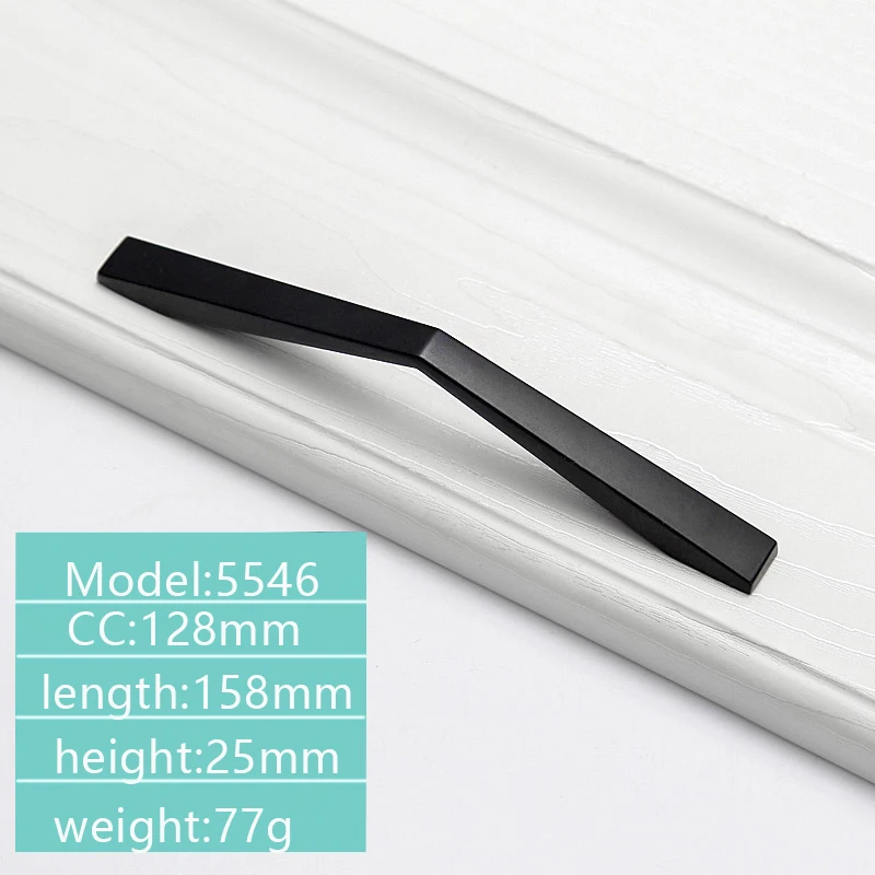 Черные ручки в американском стиле ручная мебель алюминиевые шкаф коробка для