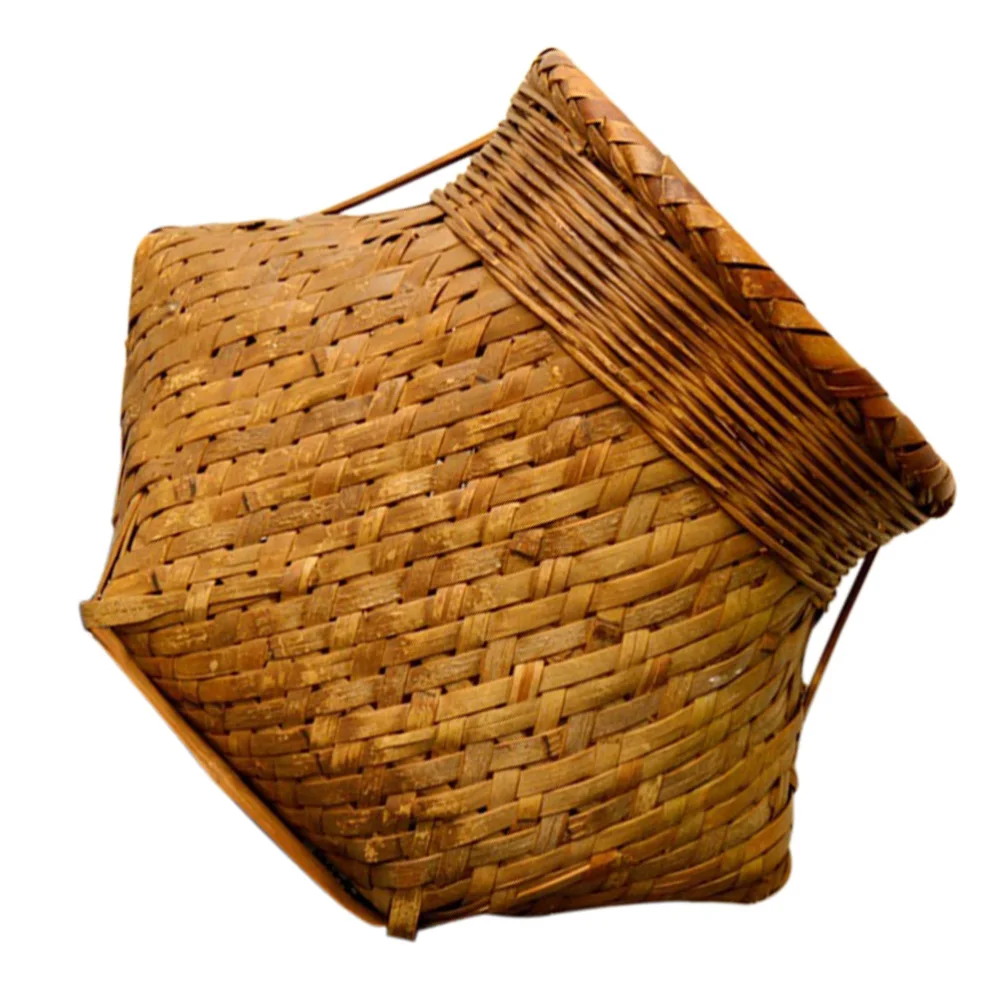 

Photography Background Prop Bamboo Woven Basket Storage Container