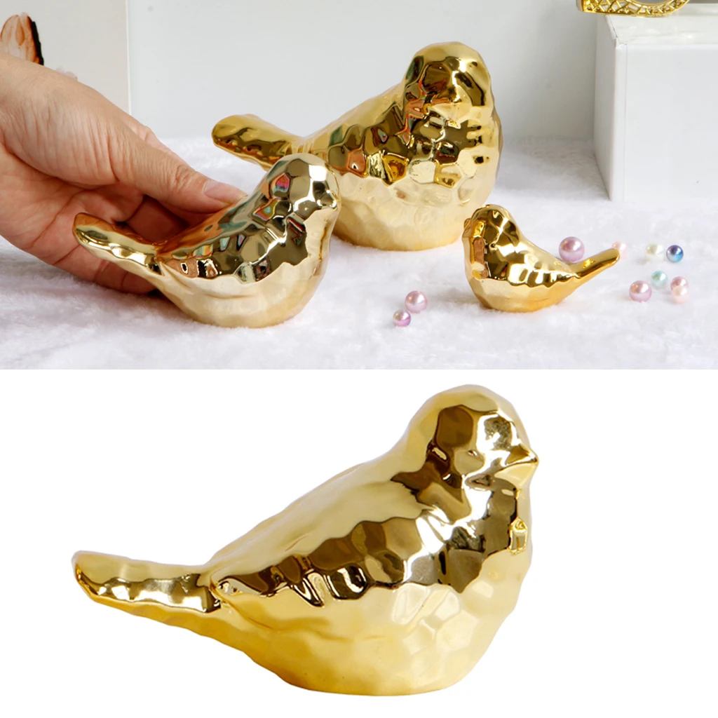 Маленькое керамическое украшение для птиц настольное в скандинавском стиле