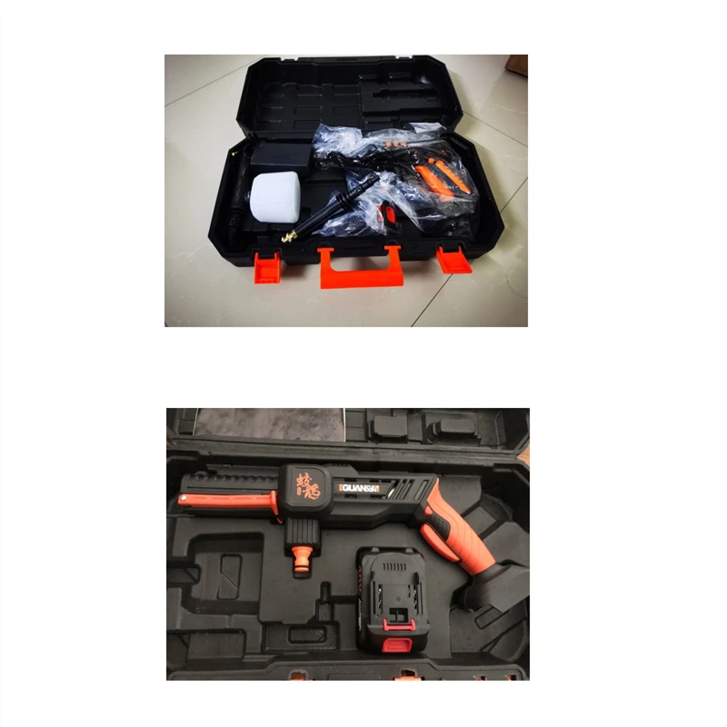 

Portable Storage Box Car Washing High Pressure Water Gun Accessories Storage Multifunctional Storage Suitcase Car Wash Tool Box