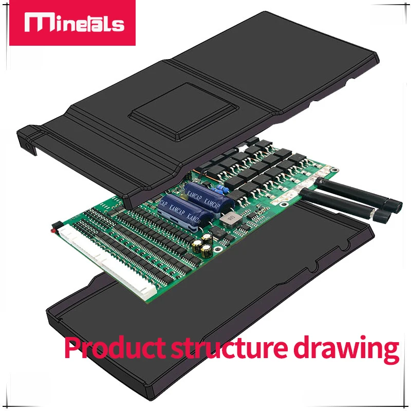 16s bms 150a 48v LFP4 60V lipo smart support bluetooth 18650 Suitable for 3.2v 3.6v 3.7v lithium battery temperature protection |