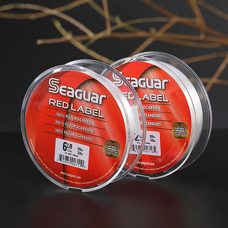 Оригинальная леска SEAGUAR RED LABEL 6LB-12LB Фторуглеродные Лески 229 м/183 м