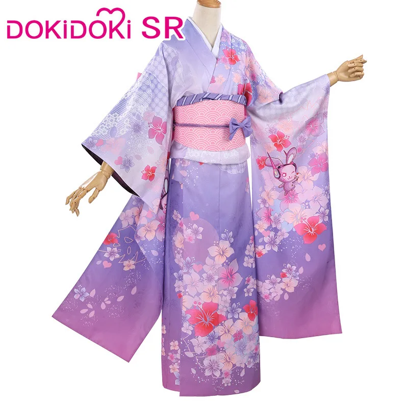 DokiDoki SR Dva Косплей новый год кимоно D. va Костюм женский костюм на Хэллоуин|Игровые