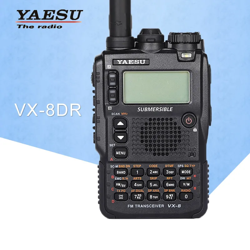 Портативная рация Yaesu VX 8DR трехдиапазонная Водонепроницаемая портативная FM Ham