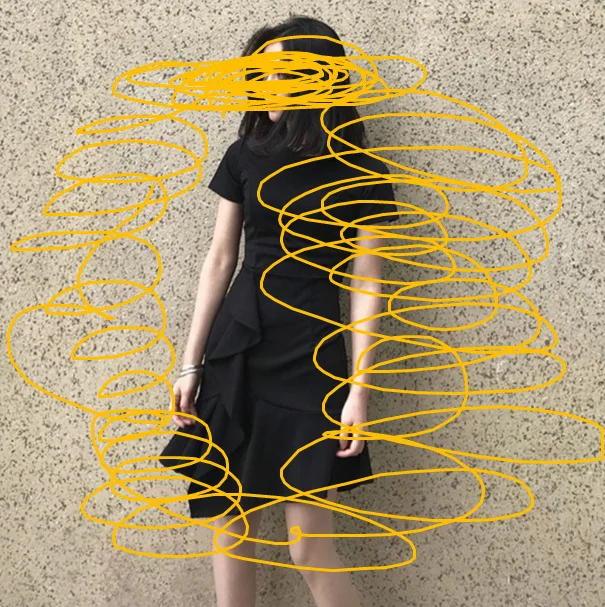 

South Korea 2020 summer new French close waist Hepburn small black skirt temperament Ruffle fishtail dress