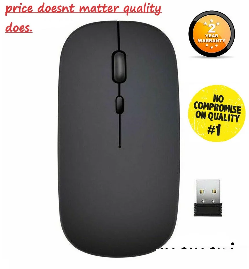 

Slim 2.4 GHz Wireless Cordless Mouse Mice Optical Scroll For PC Laptop Computer