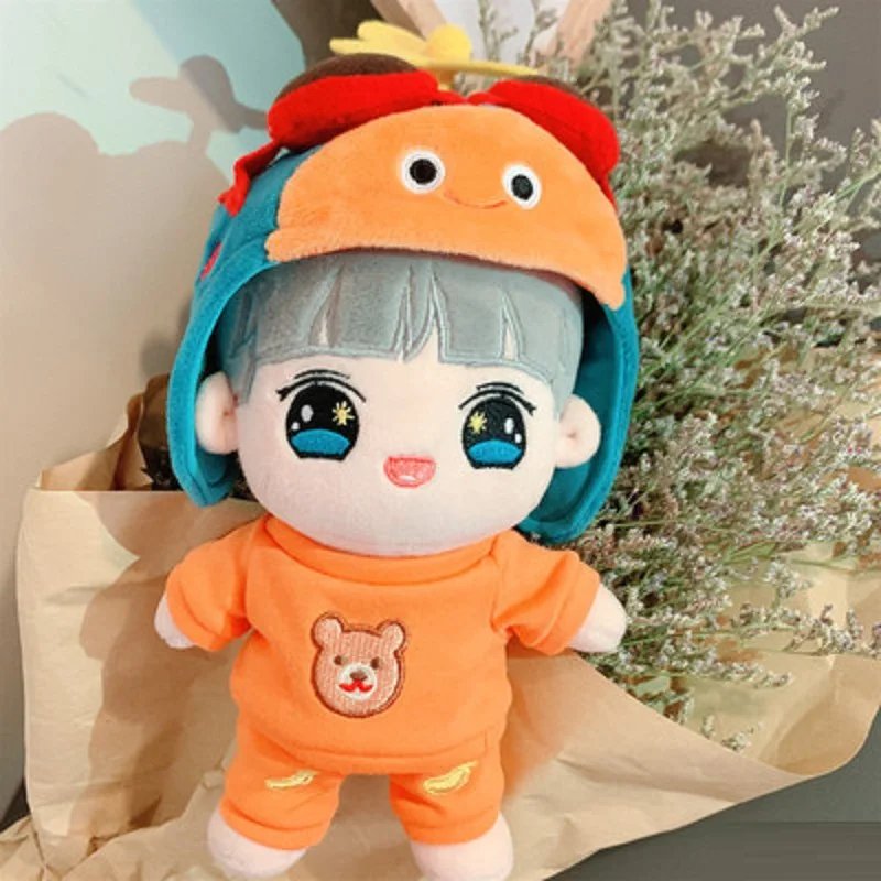 

[MYKPOP]KPOP Doll's Items: Hat+Sweater+Bib Overall 3pcs Set for 20cm Dolls (without doll) KPOP Fans Collection SA19112105