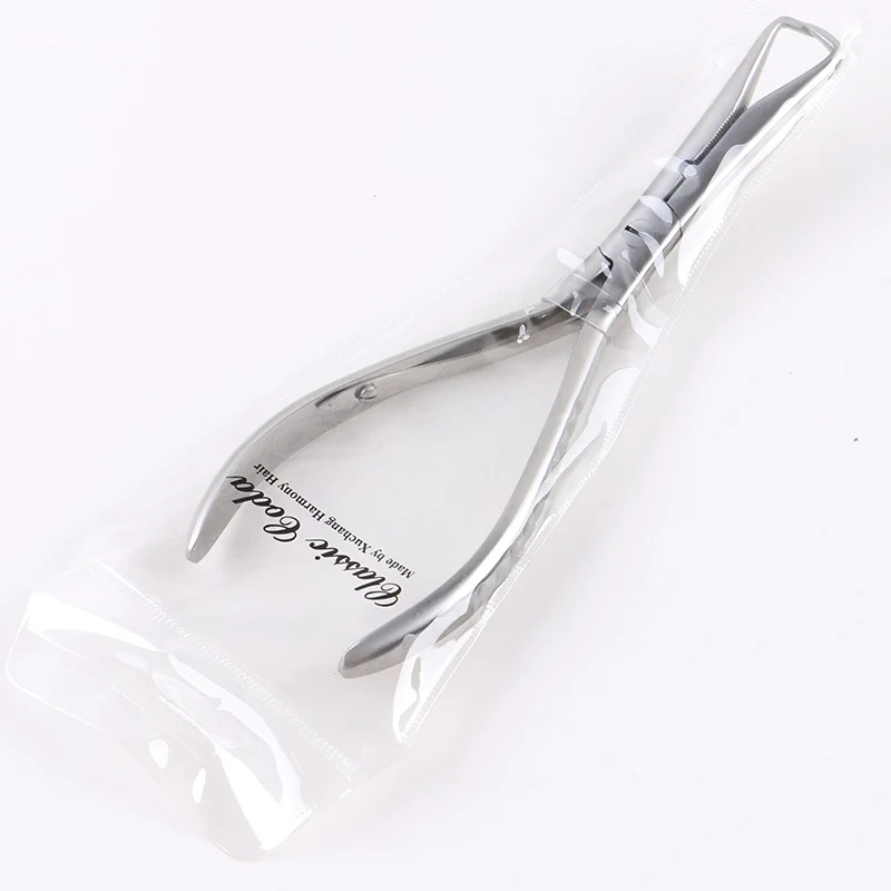 1pcs Stainless Steel Elbow Hair Extension Pliers for Removing I-Tip Hair Micro Ring Tubes Bead Removal Tools