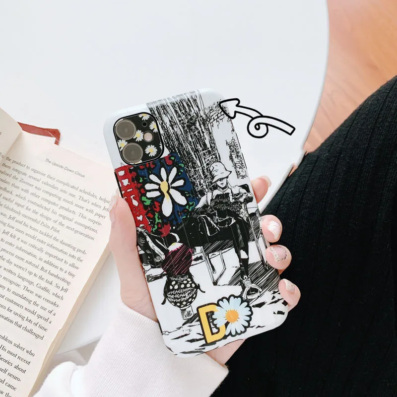 Мультяшный защитный чехол для камеры iPhone 11 Pro Max простая камера полная защита