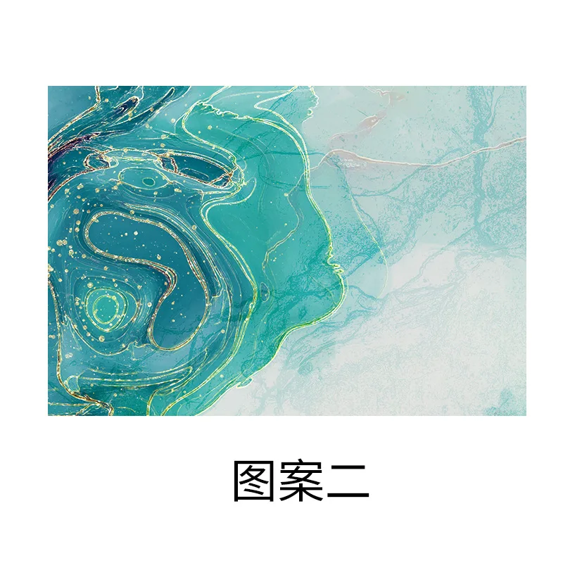 

Marble Printed Leather Placemats Household Tableware Pad Oil Resistant Heat Insulation Non-Slip Tablemat Coaster Kitchen Decor