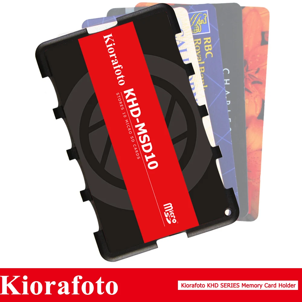 Kiorafoto аксессуары для камеры держатель карты памяти SD/MSD/Micro SD/TF протектор для Canon 1300d/Nikon D5300/Sony A6000 легкий