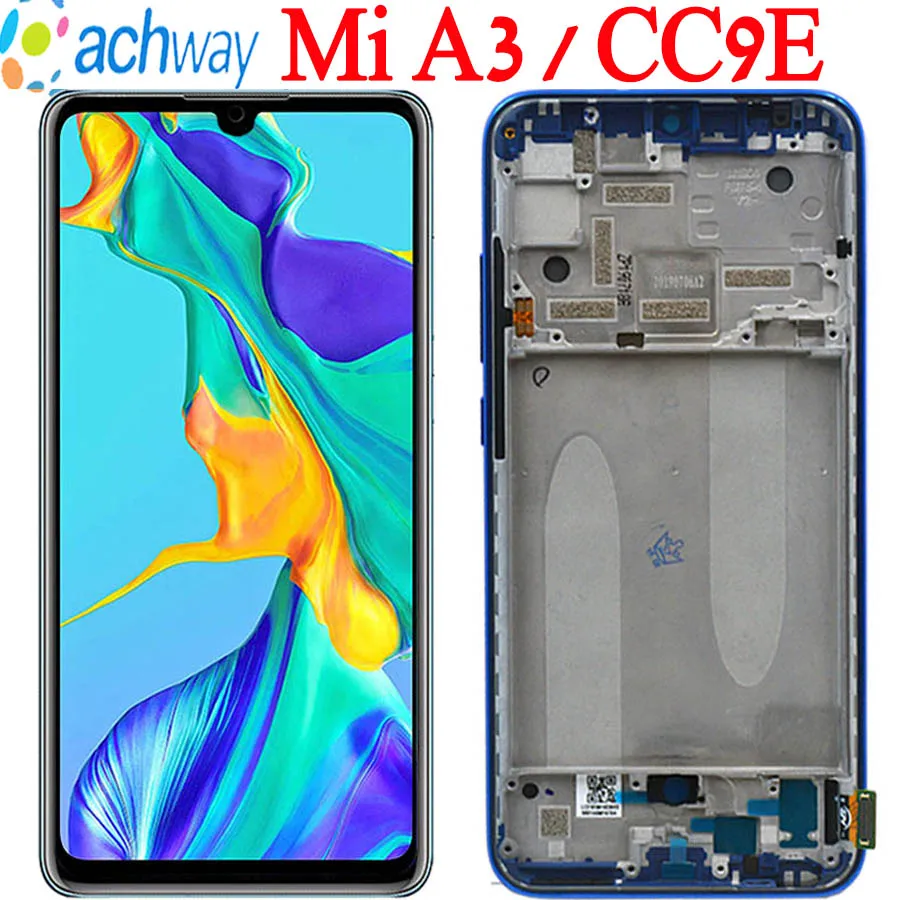 ЖК дисплей TFT/ AMOLED для Xiaomi Mi A3 сенсорный экран сменный дигитайзер CC9e с рамкой A3|lcd