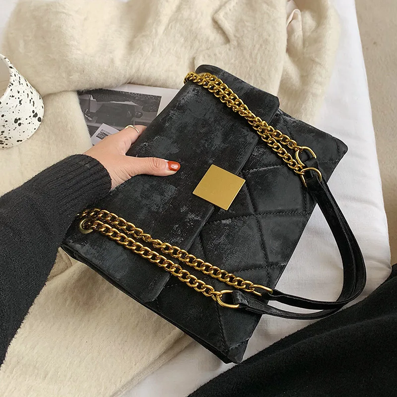

Winter Scrub Leather Small PU Crossbody Bags for Women 2021 Luxury Party Shoulder Bag Ladies Handbags and Purses Lux Clutch Bag