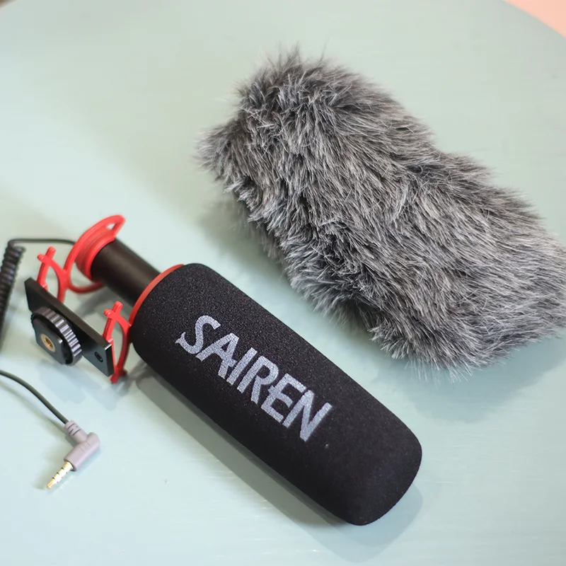 Профессиональный микрофон Sairen Q3 для интервью записи аудио и видео