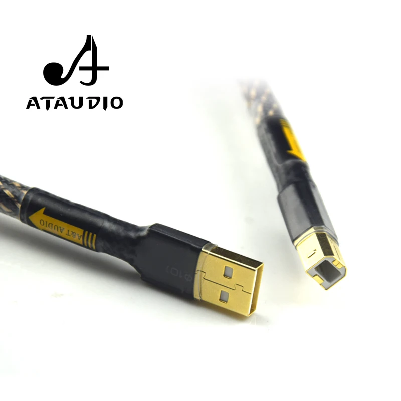 ATAUDIO Hifi USB-кабель высокого качества тип A к Тип B Дата-кабель для DAC E30 D90 A90 |