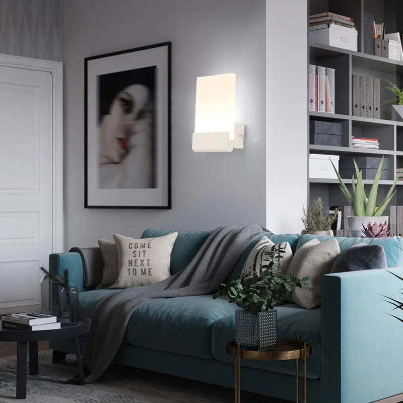 Романтическая Скандинавская светодиодная настенная лампа креативная картина