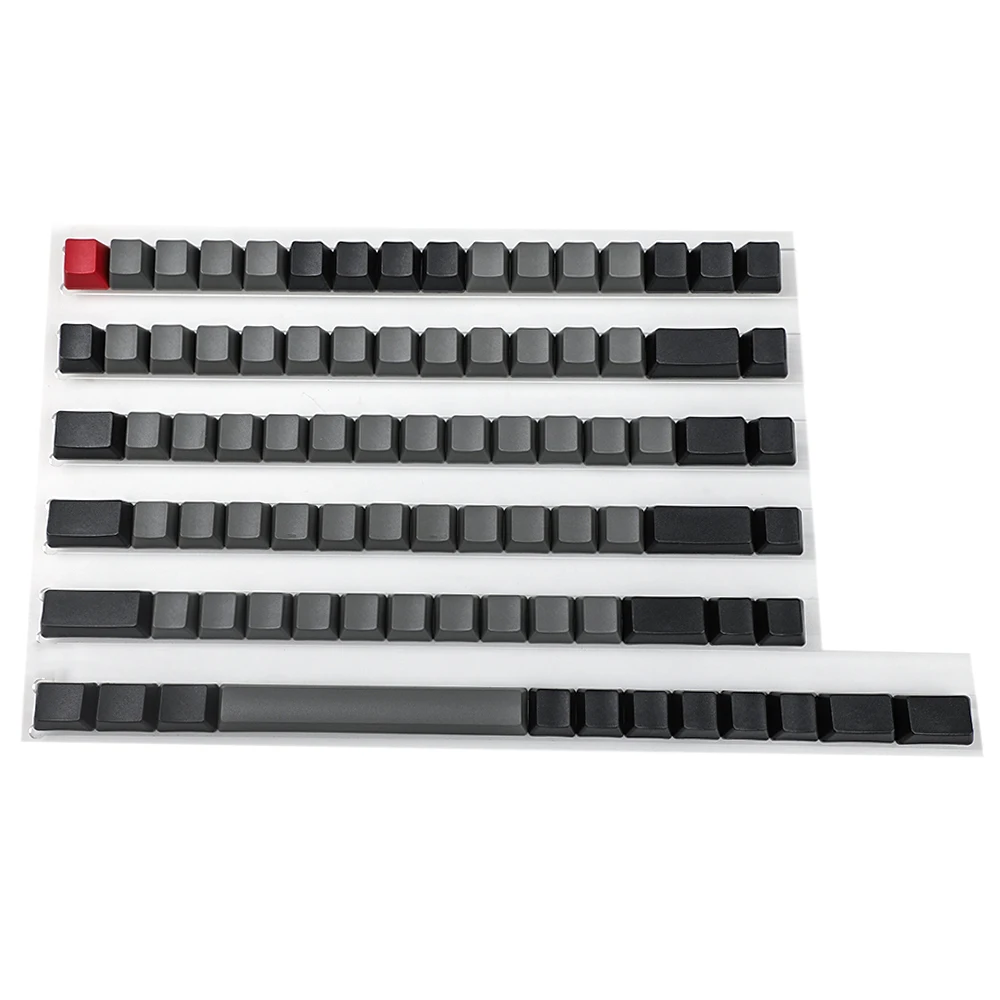 Белые черные толстые клавиатуры YMDK PBT 84 68 64 пустые клавиши OEM профильные колпачки