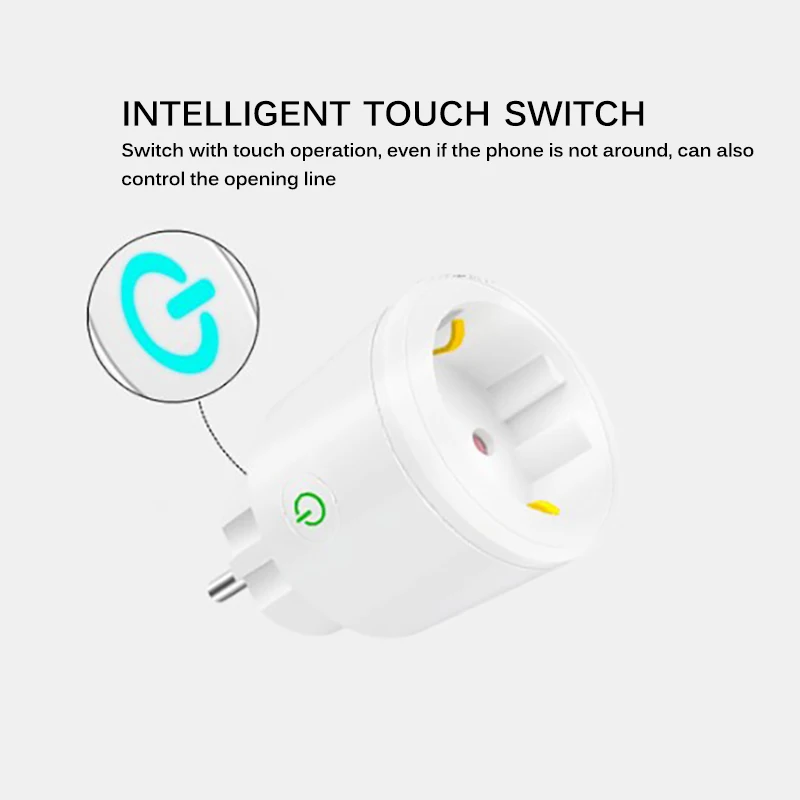 

10A/16A EU WIFI Wireless Remote Socket Smart Timer Plug Voice Control For Home Fire Retardant PC Smart Power Socket EU Plug