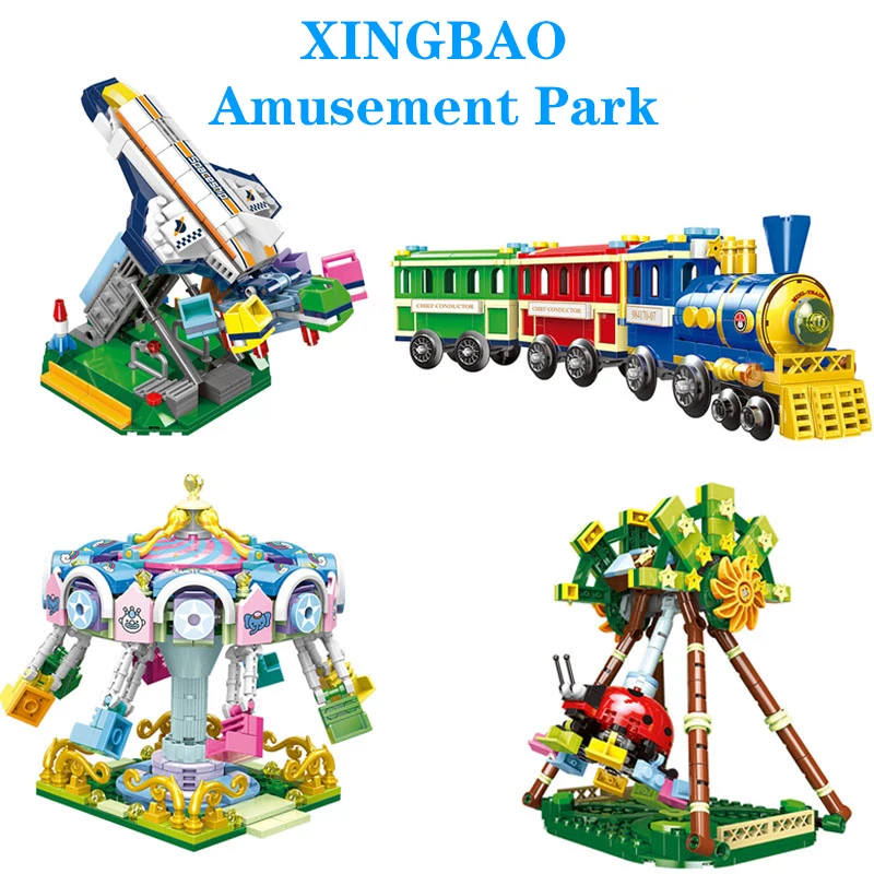 XINGBAO 01401/02 оригинальные Строительные блоки Набор жилых домов кирпичи Обучающие