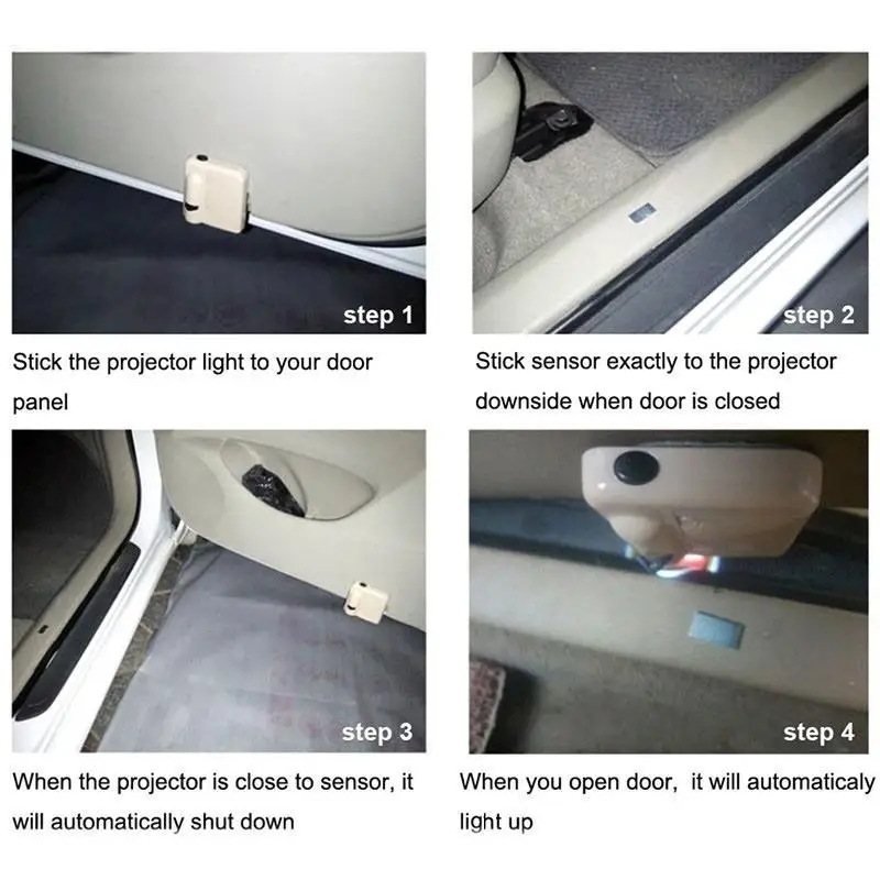2 шт. беспроводной лазерный светсветильник льник для дверей автомобиля |