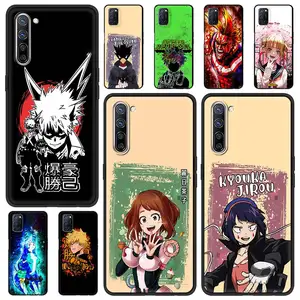 my hero academia phone case for oppo a53 a9 2020 a93 a52 find x2 lite reno3 reno4 reno6 pro plus 5g k9 a74 4g a94 cover free global shipping