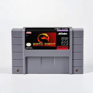 Картридж для экшн игр Mortal Kombat I II III 1 2 3 Ultimate американская версия на английском