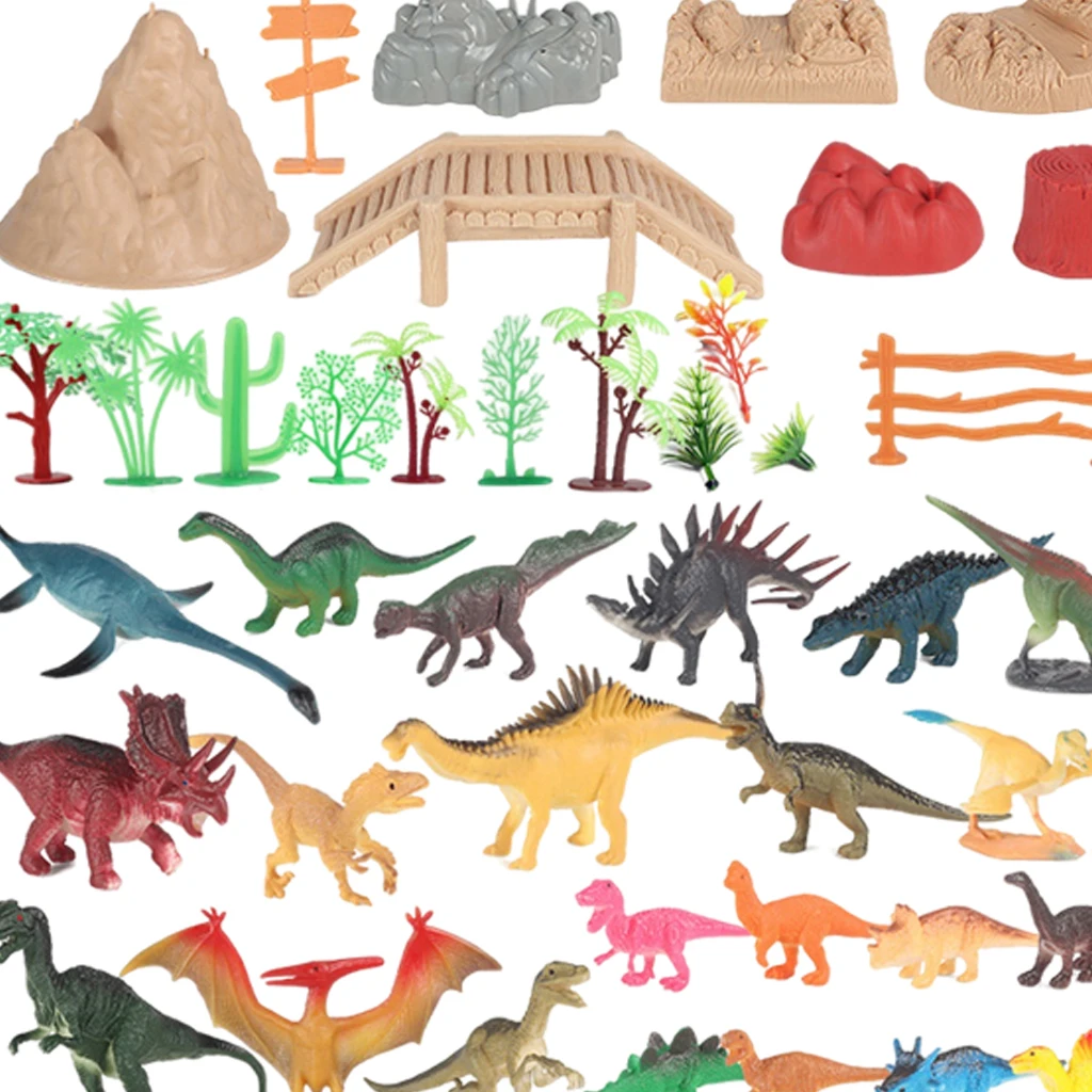 

103/набор, динозавры, игровая сцена, набор для строительства, Доисторический динозавр, мир, Реалистичная фотография, с ковриком для мальчиков ...