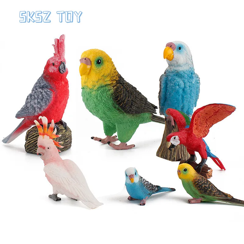 

Детские когнитивные игрушки в виде птиц, модель попугаев, акустические игрушки в виде ара, Budgie, образовательные декоративные игрушки, подар...