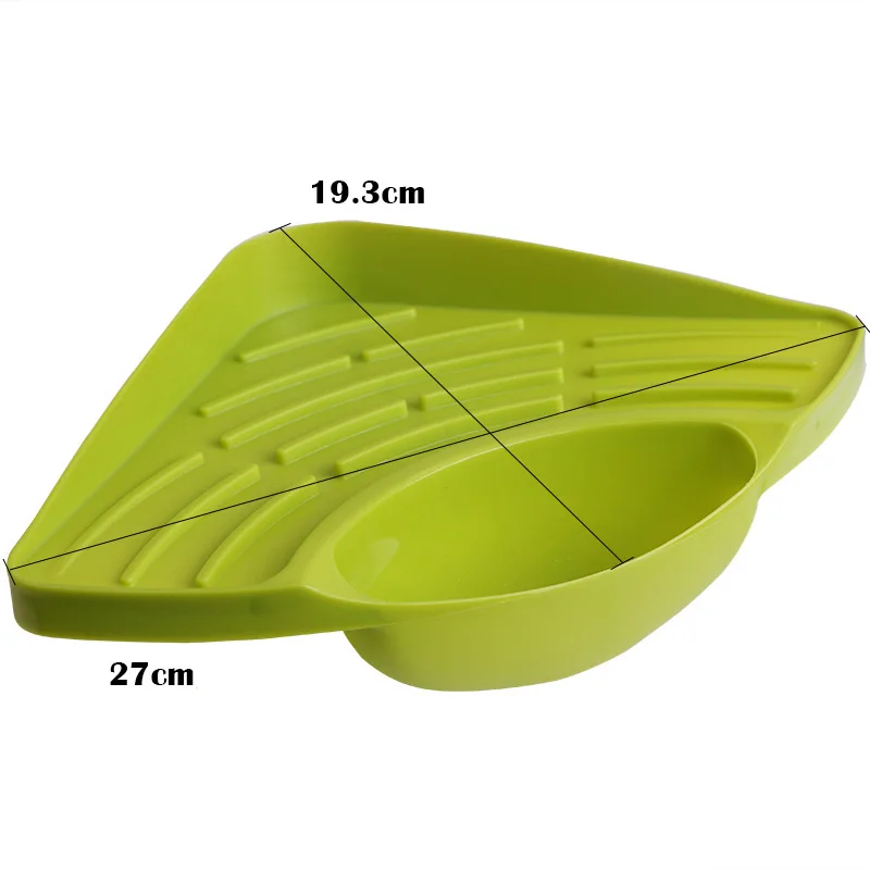 1Pc Kitchen Sink Storage Rack Sponge Holder With Sucker Drainer Tray Kitchen Organizer Shelf Spice Holder Bathroom Accessories