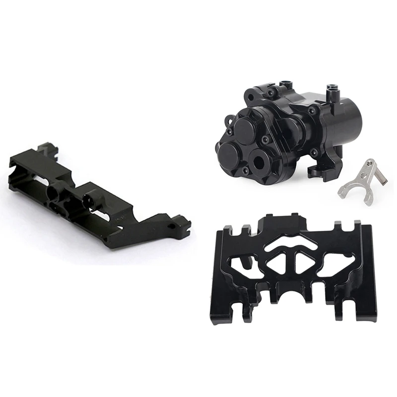 

1 Set Metal Central Transmission Gearbox with Gear Box Mount Holder & 1 Set Gearbox Differential Lock Bracket Servo