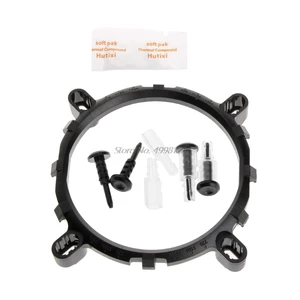 3 in1 держатель CPU Термальность Вентилятор Cooler кронштейн держатель радиатора на основе для LGA1150 1156 1155 775 1366; Прямая поставка