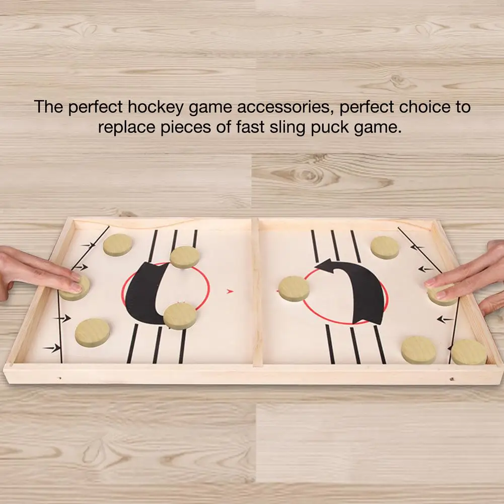

10PCS Playing Chess Parent-child Interaction Children's Ice Hockey Desktop Pieces Hockey Game Pieces Catapult Game Equipment