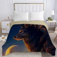 1pc moon wolf duvet cover doublequeenking220x240 for 90135150 bed 3d comforterquiltblanket cover with zipper bedding