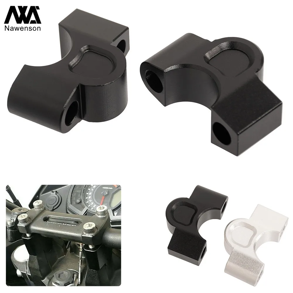 

For Kawasaki Versys X300 2017-2018 Motorcycle Handlebar Riser Aluminum Extension Clamp Kit Adapters Brackets