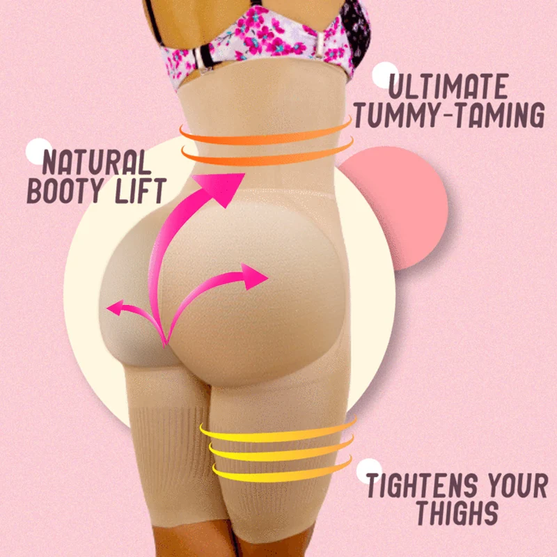 

New 2-in-1 Hip Belly Shapewear High Waist Seamless Breathable Booty Lift Tummy Control XD88