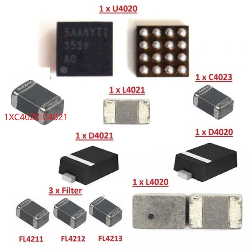 10 комплектов для iPhone 6S подсветка ic U4020 + катушка L4020 L4021 диод D4020 D4021 конденсатор C4023