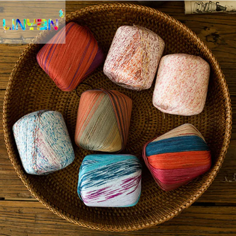 2 шара * 50 г необычная кружевная пряжа с космической краской ручная работа вязание