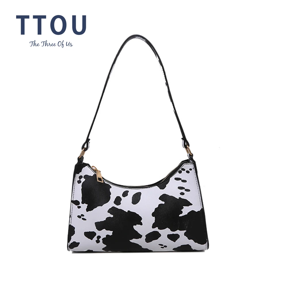 Сумка на плечо с принтом зебры женская сумочка из искусственной кожи леопардовым