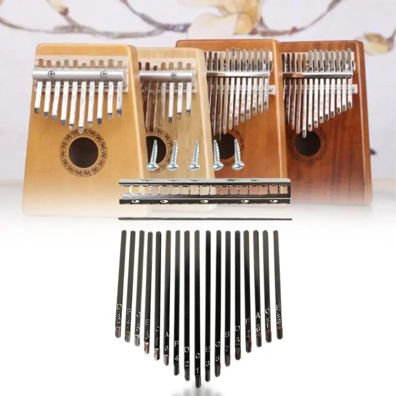 

Kalimba Key Thumb Piano 17 Keys with Screw for Kalimba DIY Replacement Part