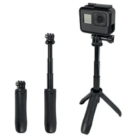mini tripod mount selfie stick extendable monopod for gopro hero for sjcam xiaomi yi 4k accessories