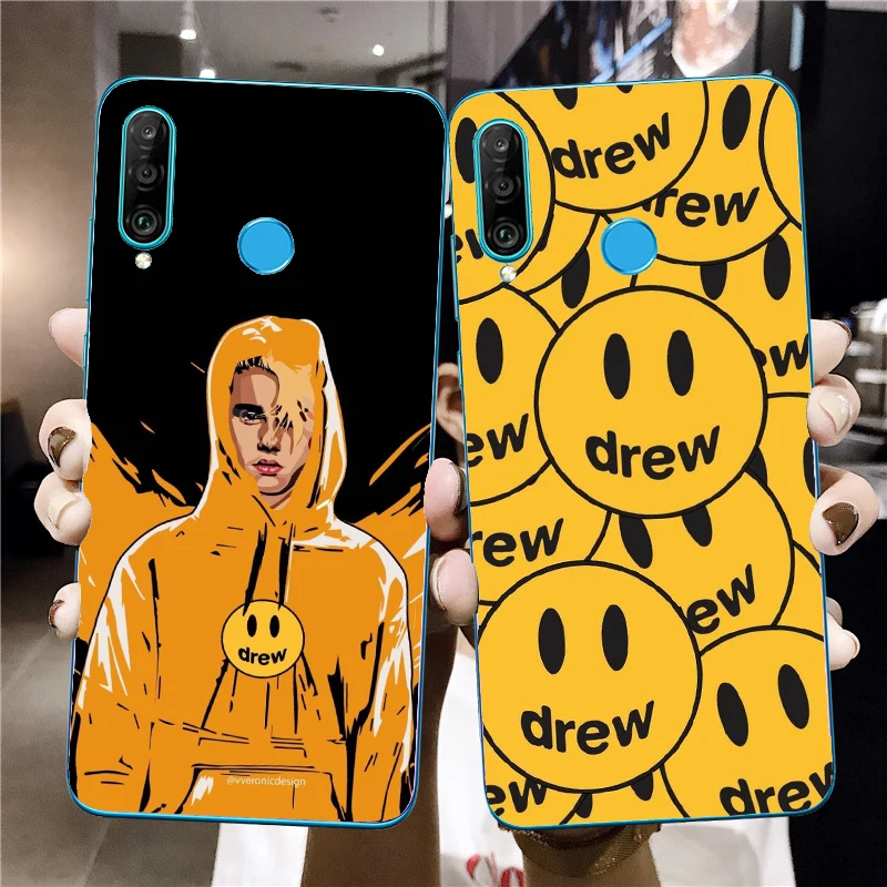 Роскошный модный брендовый чехол для телефона Justin Bieber drew house Huawei P40 P30 P20 P10 P9 P8 P8LITE