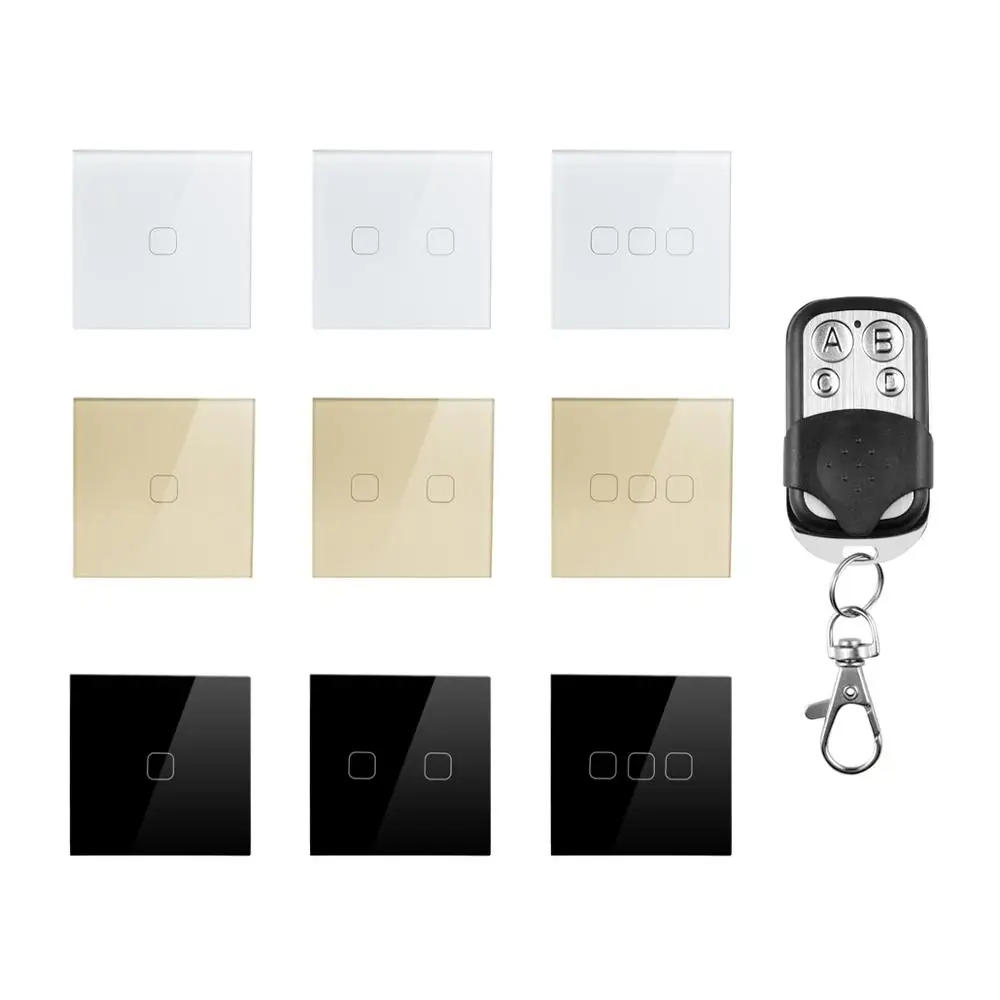 Умный настенный выключатель с сенсорным выключателем 1/2/3 клавиши 220