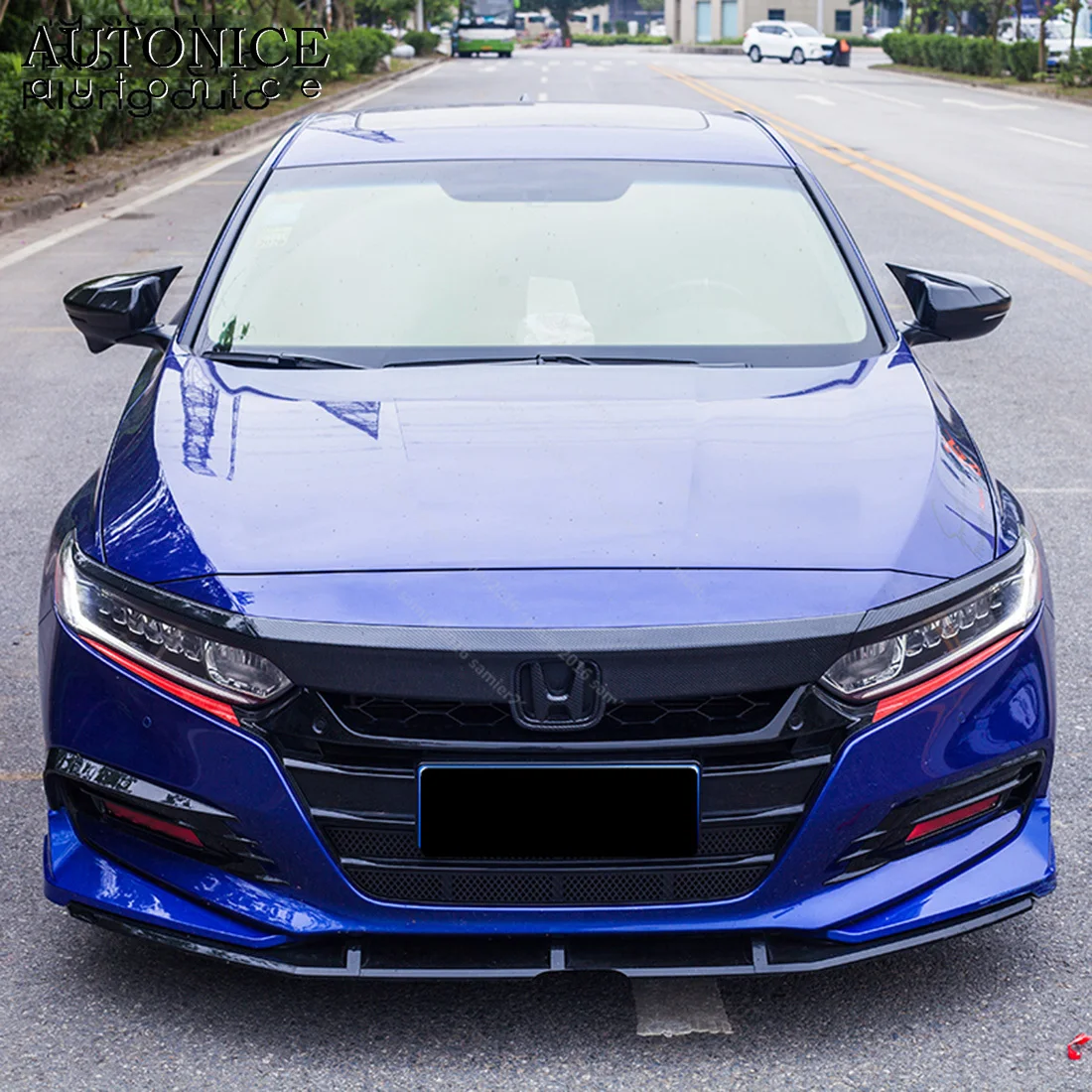 Боковое зеркало заднего вида из углеродного волокна 2 шт. обшивка для Honda Accord 2018 2019